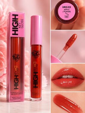 Kimchi Chic Beauty High Shine Gloss - Apple Red (Pink Cap)